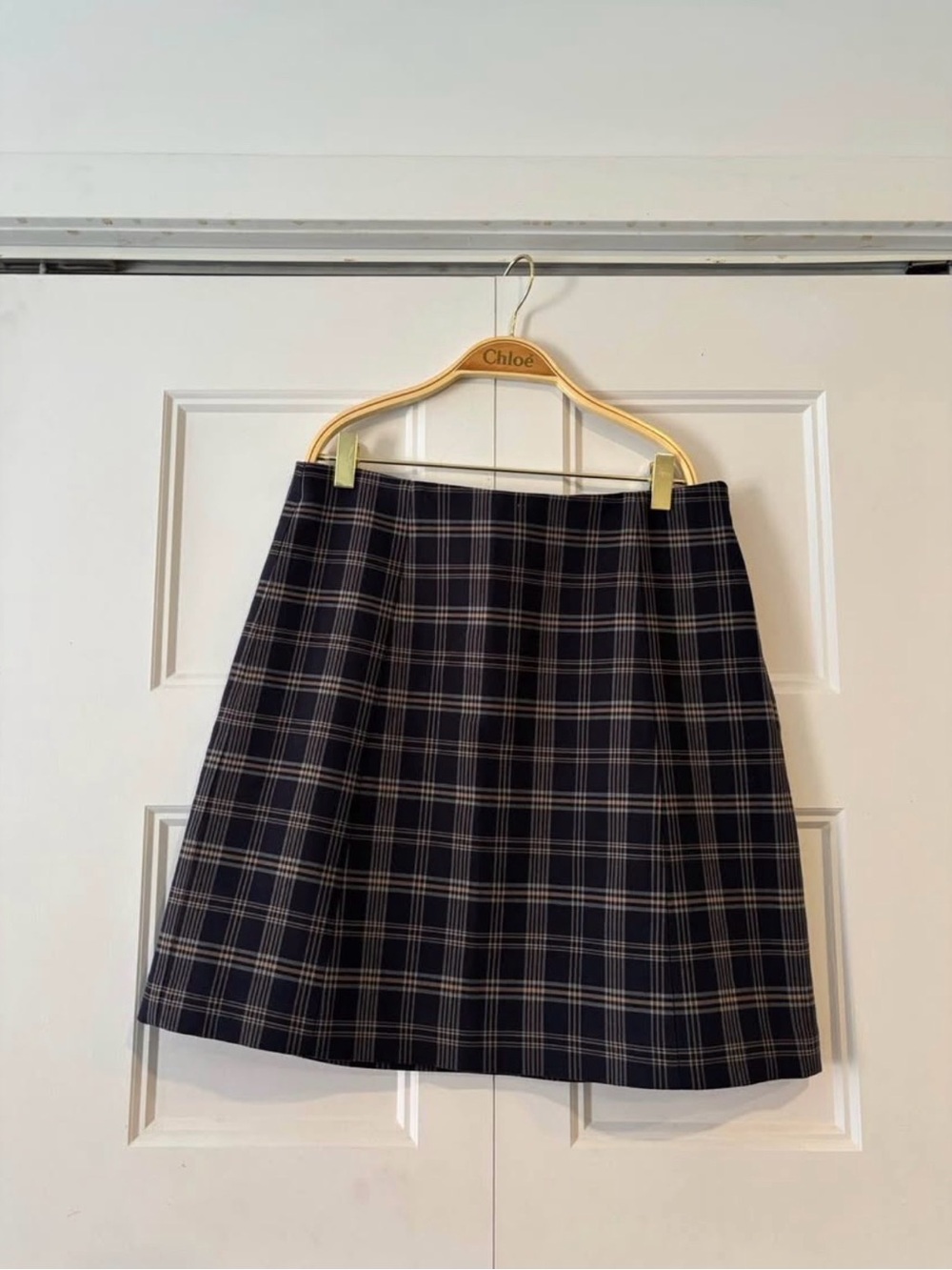 Aritzia Plaid A-Line Skirt - size 10